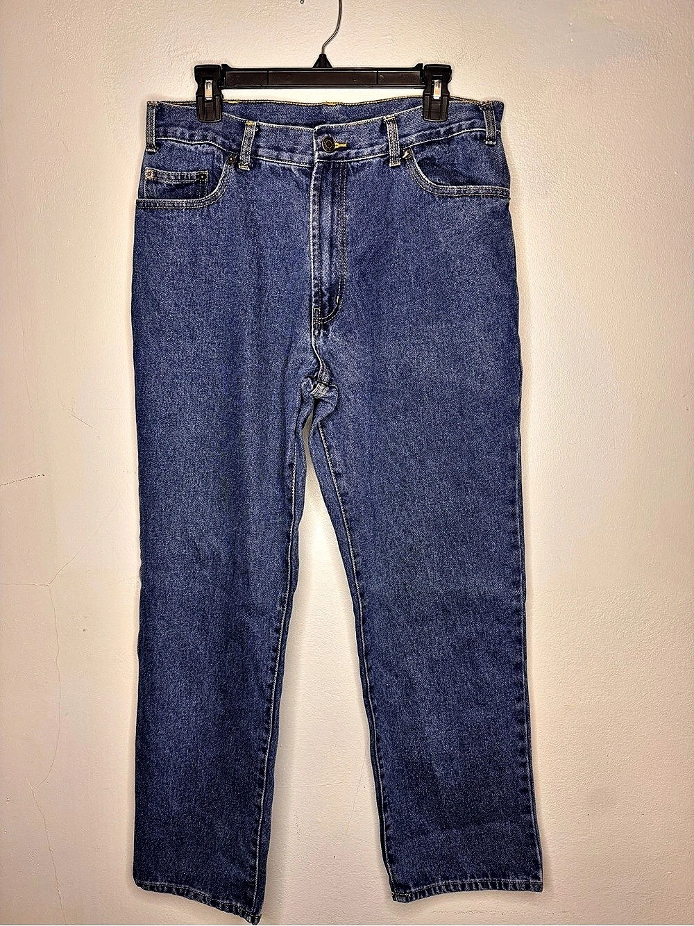 Full Blue Men's Straight Leg Jeans Waist 34x30 in Blue